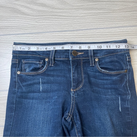 Paige Verdugo Skinny Dark Wash Mid Rise Blue Denim Jeans Women’s Size 26 - Picture 9 of 13